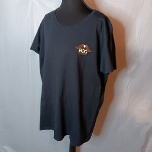 Harley Davidson Vintage Men's 2X Official Riders Club 'HOG' T -Shirt Black